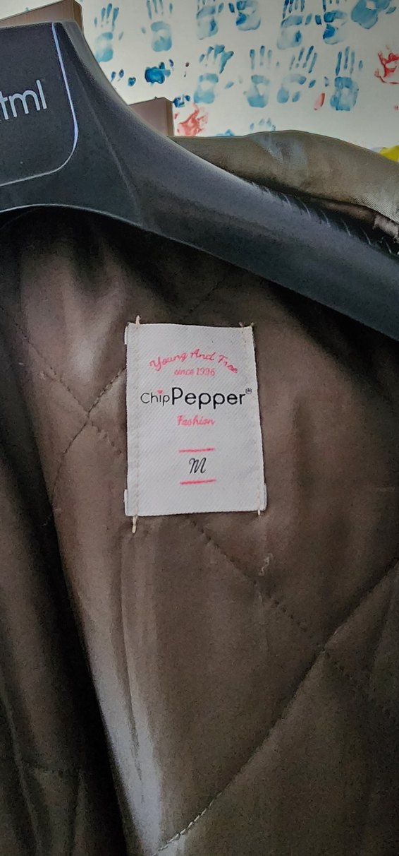 Gri Kamuflaj Desenli Düğmeli Hamile Montu - Görsel 3