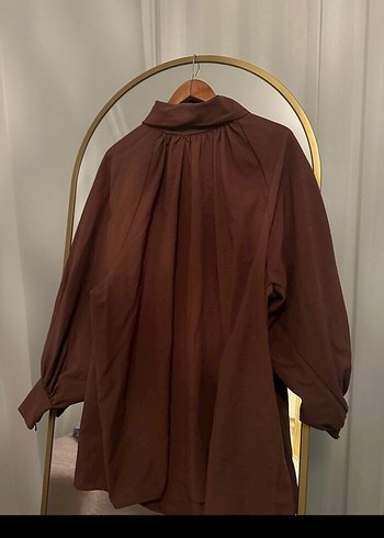 Kadın Kahverengi Midi Salaş Elbise - Görsel 3