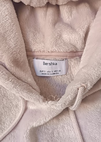 Bej Kadın Kapüşonlu Peluş Sweatshirt - Görsel 2