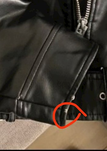 Zara Siyah Kemerli Deri Biker Ceket - Görsel 5