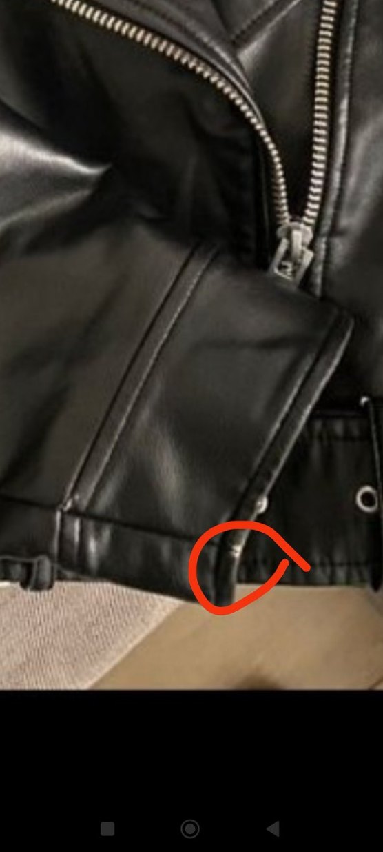 Zara Siyah Kemerli Deri Biker Ceket - Görsel 5