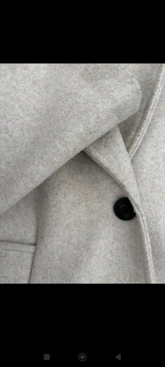 Tek Düğmeli Bej Kaban - Görsel 5