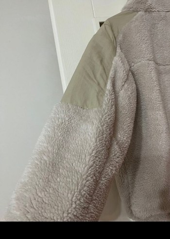 Kadın Bej Peluş Uzun Kollu Ceket - Görsel 3