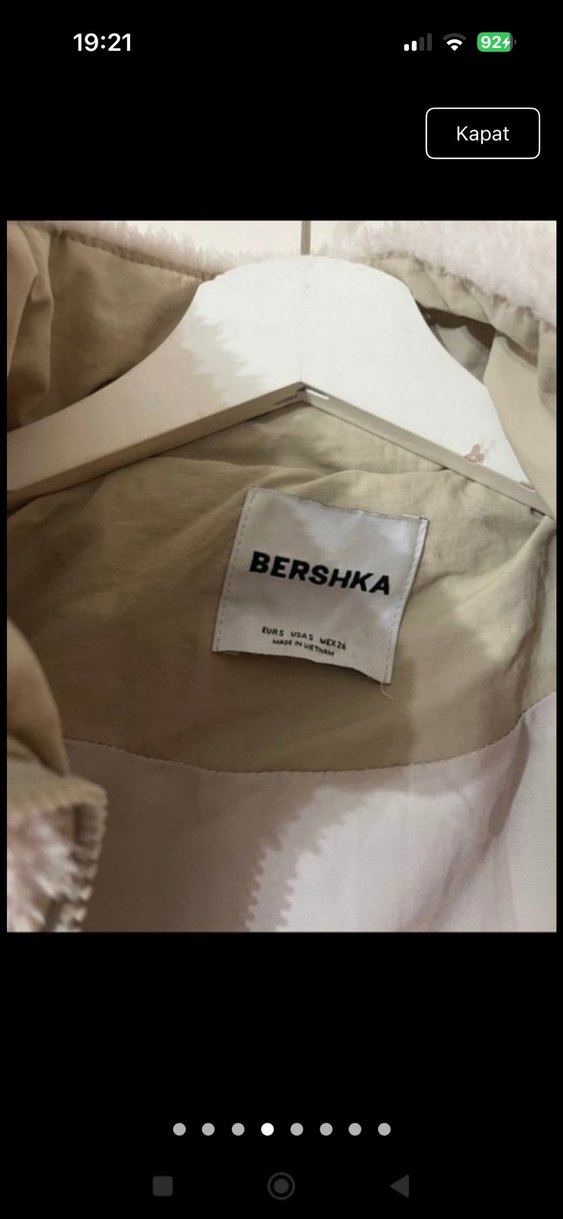 Bej Kadın Midi Boy Peluş Ceket - Görsel 5