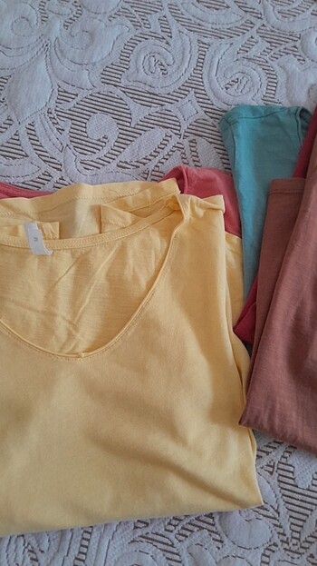 m Beden çeşitli Renk Defakto renkli tişörtleri