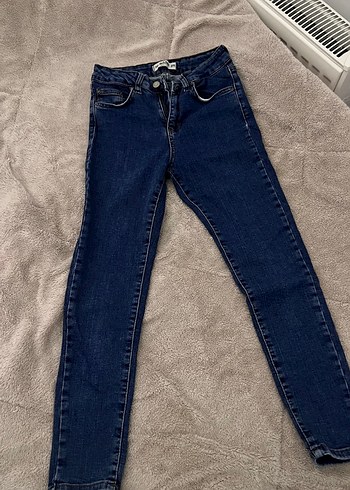 Addax Koyu Mavi Dar Kesim Denim Jean