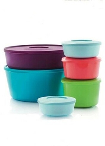 tupperware delüks set 6 parça
