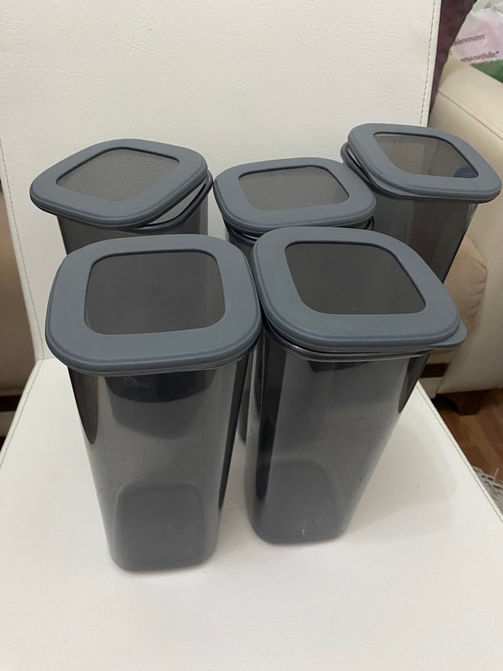 Siyah Plastik Saklama Kabı Seti - Görsel 2