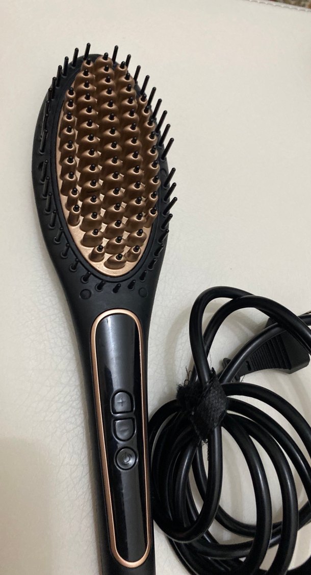 Kahverengi Saç Düzleştirici Fırça - Görsel 2