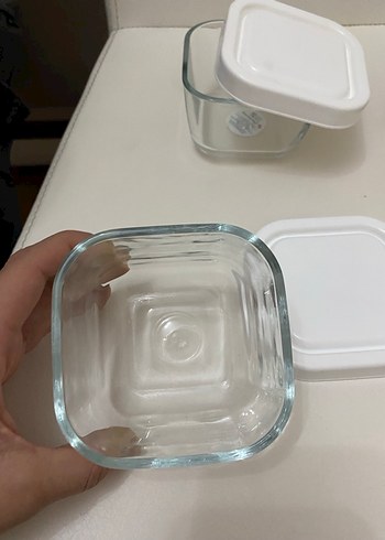 Beyaz Kapaklı Cam Saklama Kapları Seti - Görsel 3