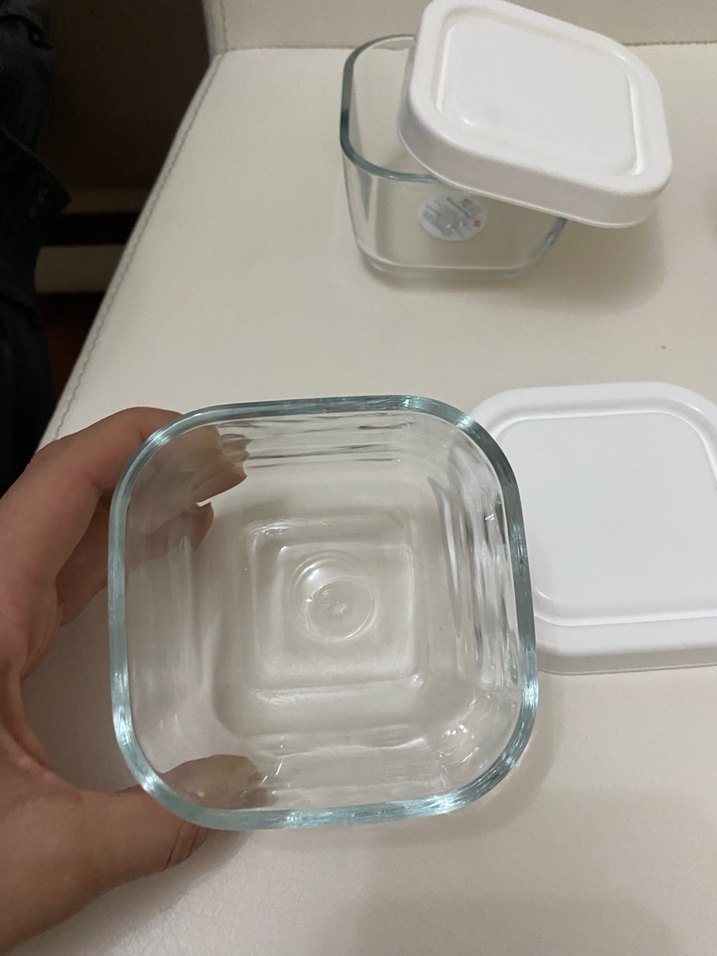 Beyaz Kapaklı Cam Saklama Kapları Seti - Görsel 3