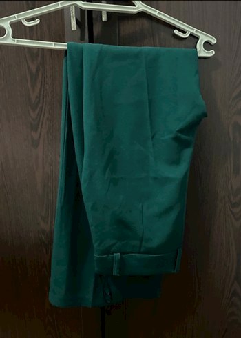 Düğmeli Koyu Yeşil Kadın Blazer Ceket - Görsel 2