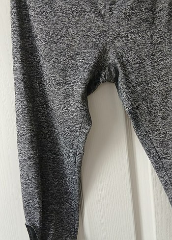 Gri Spor Esnek Midi Tayt - Görsel 3