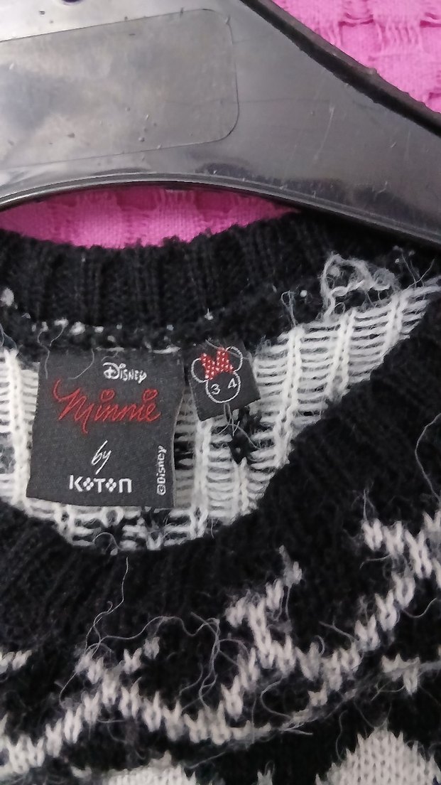 Bohem Desenli Gri-Beyaz Örgü cocuk panço - Görsel 2