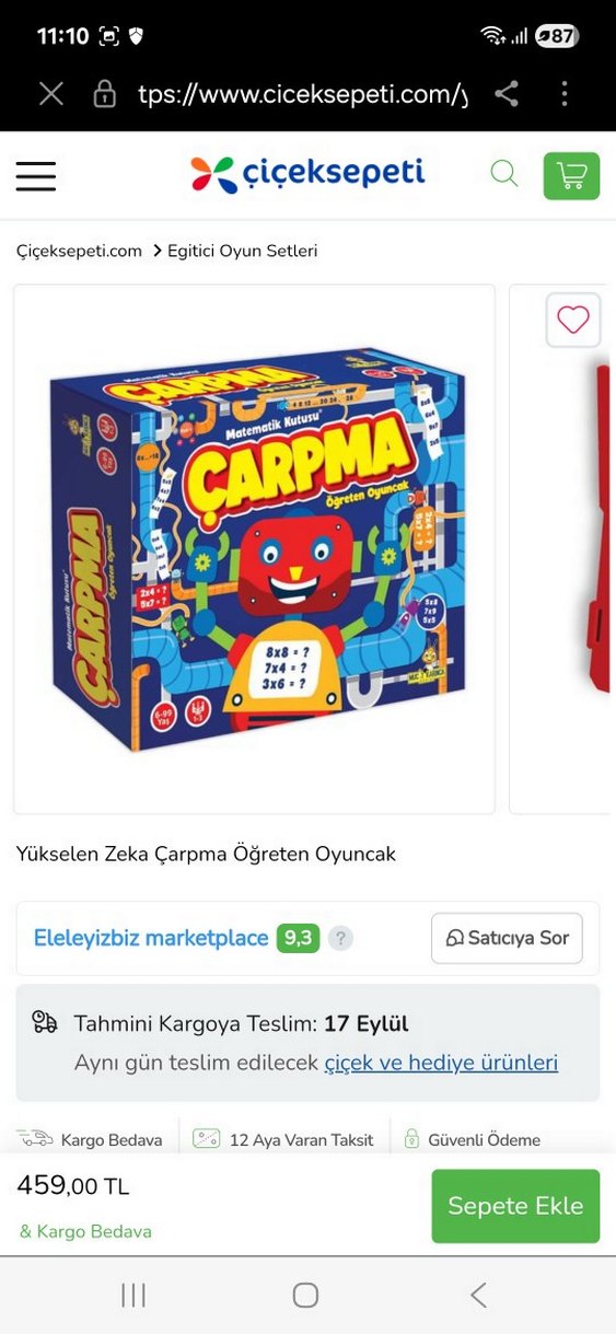 Çarpma Matematik Kutusu Eğitici Oyuncak - Görsel 4