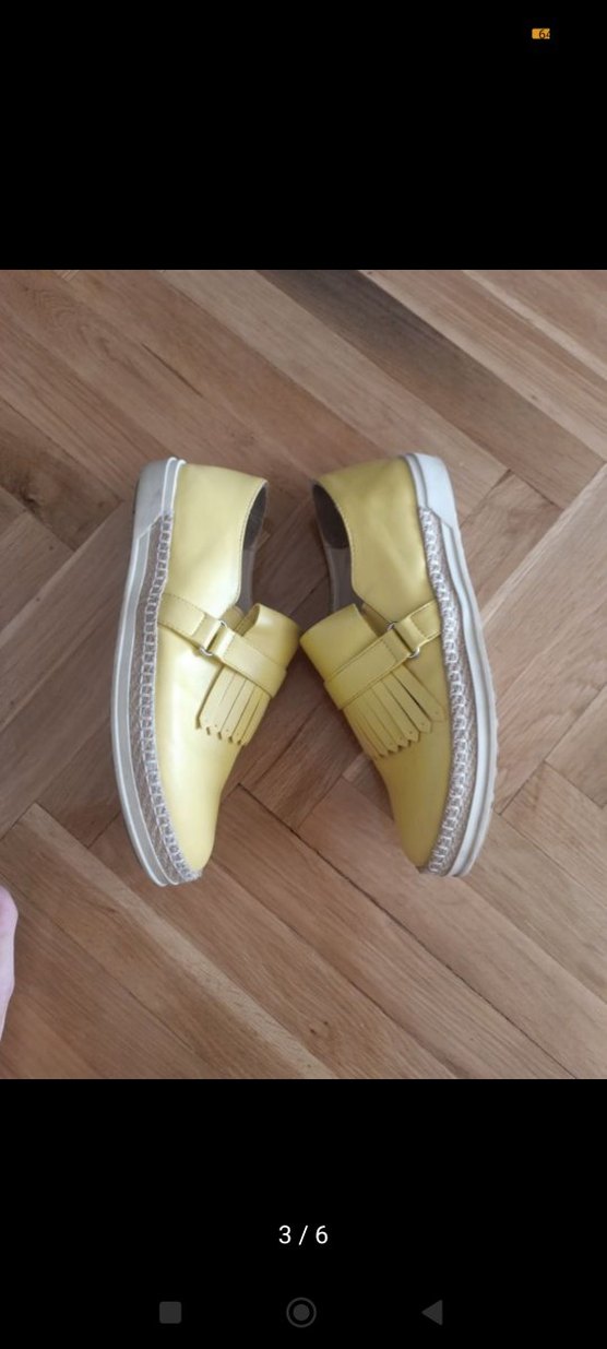 Sarı Deri Püsküllü Kadın Loafer - Görsel 2