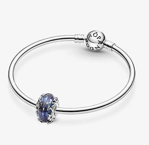 Pandora Galaksi Mavisi ve Yıldız Murano Charm