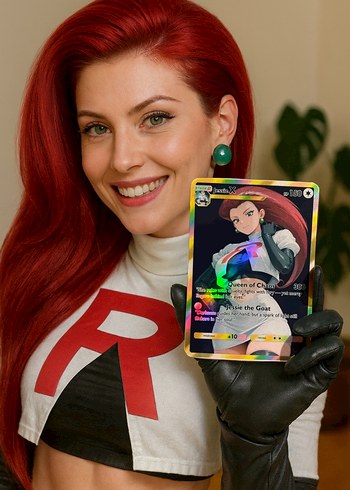 Pokemon Jessie X Holografik Kart - Queen of Chaos