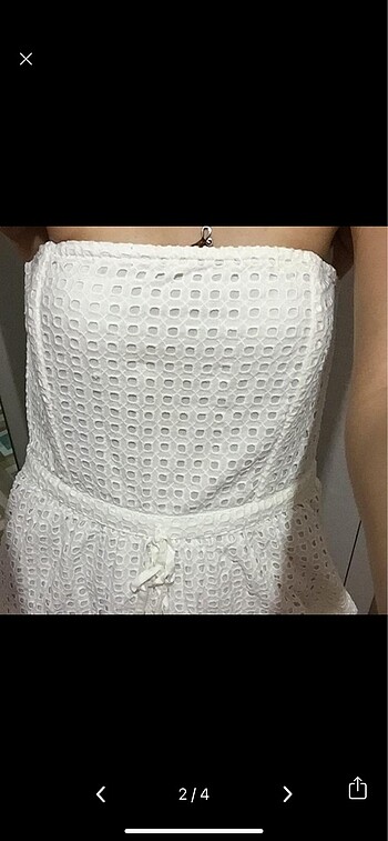 H&M Beyaz elbise
