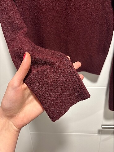 s Beden bordo Renk Trend bordo triko