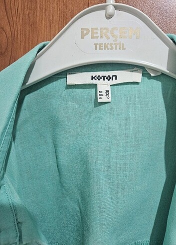 38 Beden yeşil Renk Koton gömlek 