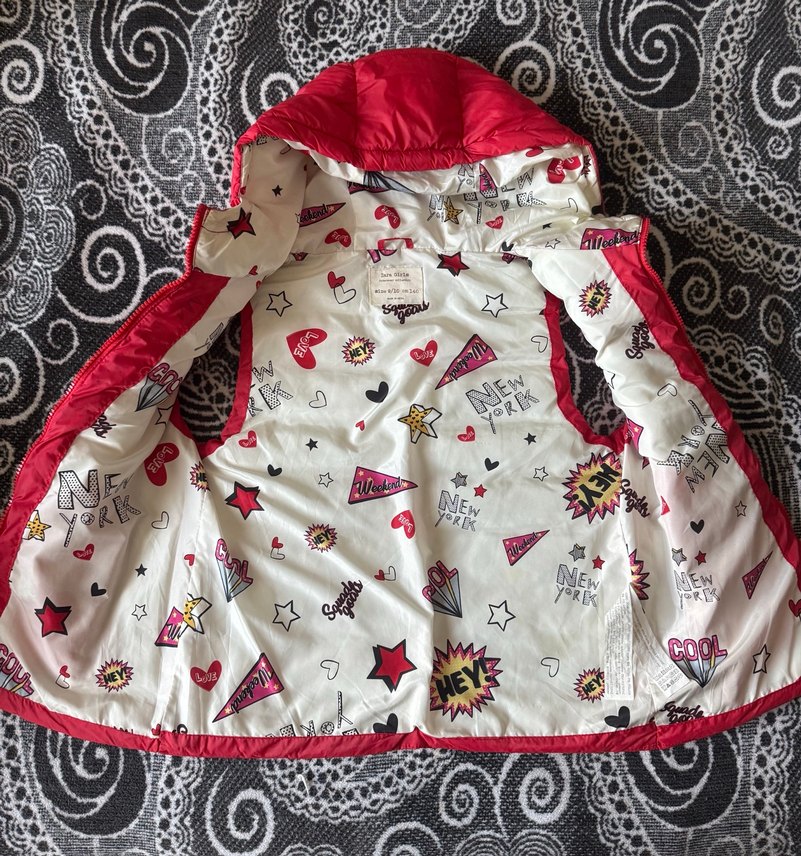 Kırmızı Kapüşonlu zara 9/10 yaş şişme yelek - Görsel 4