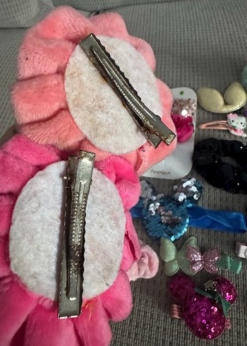 Renkli Desenli Çocuk Saç Tokaları ve Bantları - Görsel 8