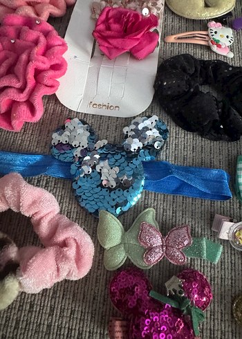 Renkli Desenli Çocuk Saç Tokaları ve Bantları - Görsel 5