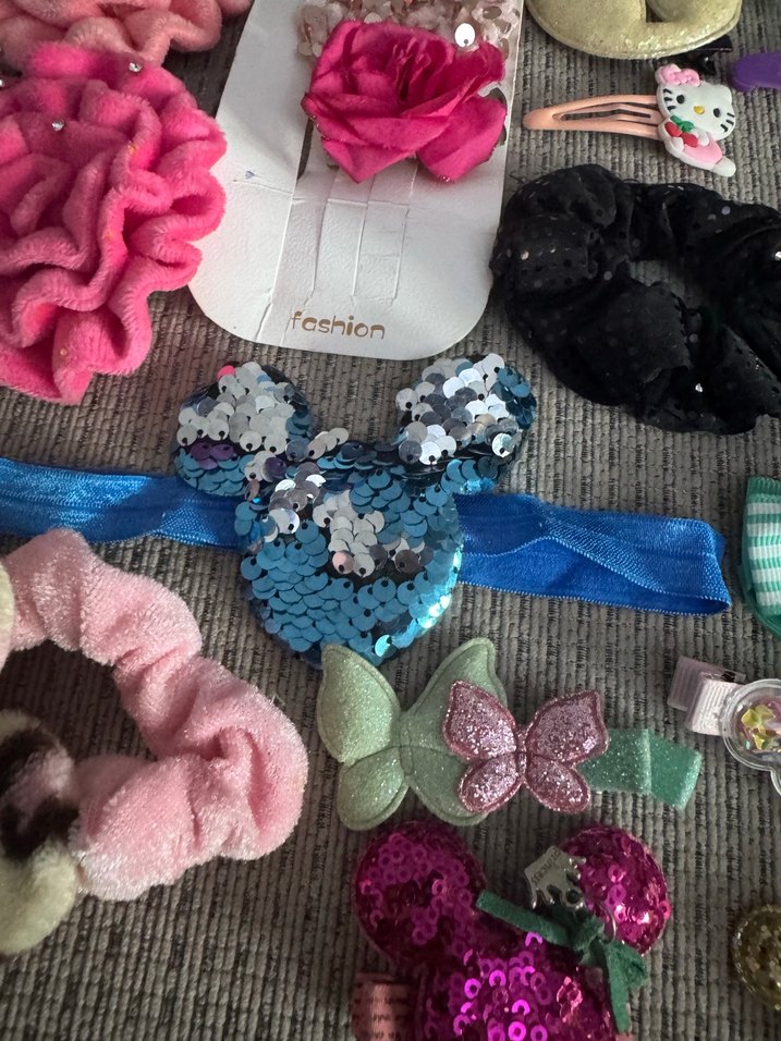 Renkli Desenli Çocuk Saç Tokaları ve Bantları - Görsel 5