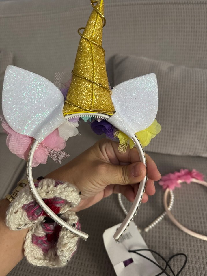 Çiçekli Elastik Çocuk Saç Bantları ve Tokalar - Görsel 5