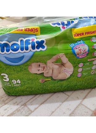 Molfix 3 numara bebek bezi 94 adet 