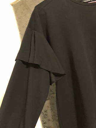 xl Beden siyah Renk Tül detaylı bluz