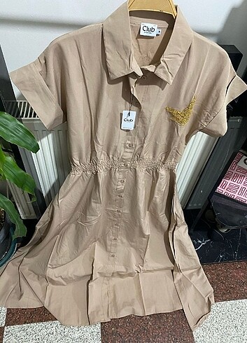 m Beden camel Renk Beymen club elbise 
