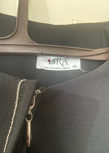 Siyah Fermuarlı Uzun Kadın ferace - Görsel 4