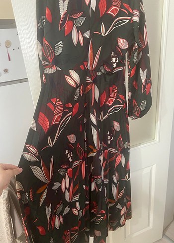 Bohem Çok Renkli Uzun Piliseli Elbise - Görsel 5