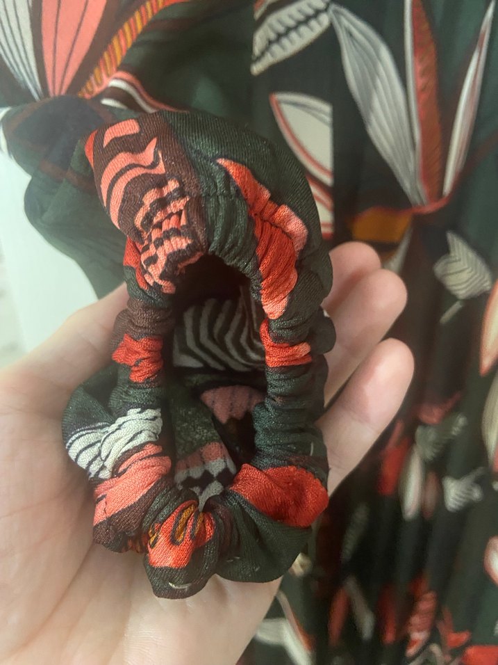 Bohem Çok Renkli Uzun Piliseli Elbise - Görsel 3