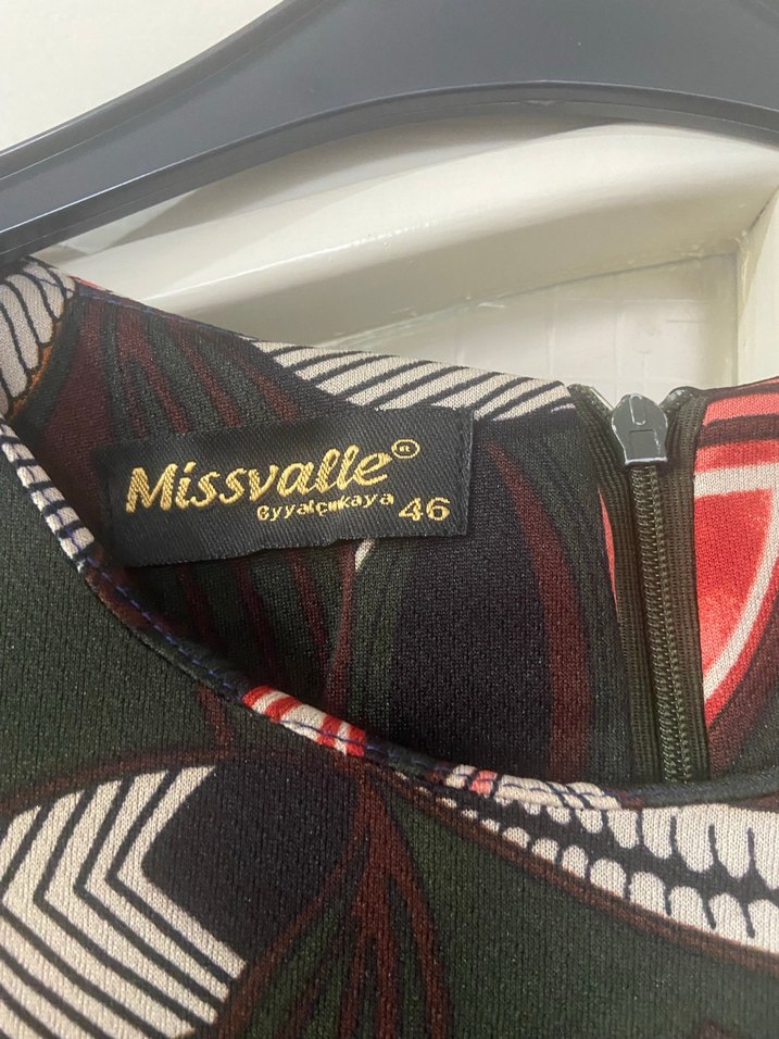 Bohem Çok Renkli Uzun Piliseli Elbise - Görsel 2