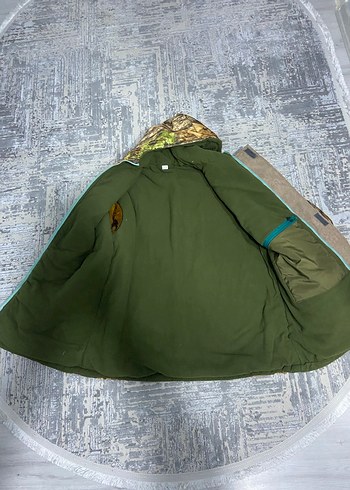 Kahverengi Kamuflaj Erkek Kapüşonlu mont - Görsel 3