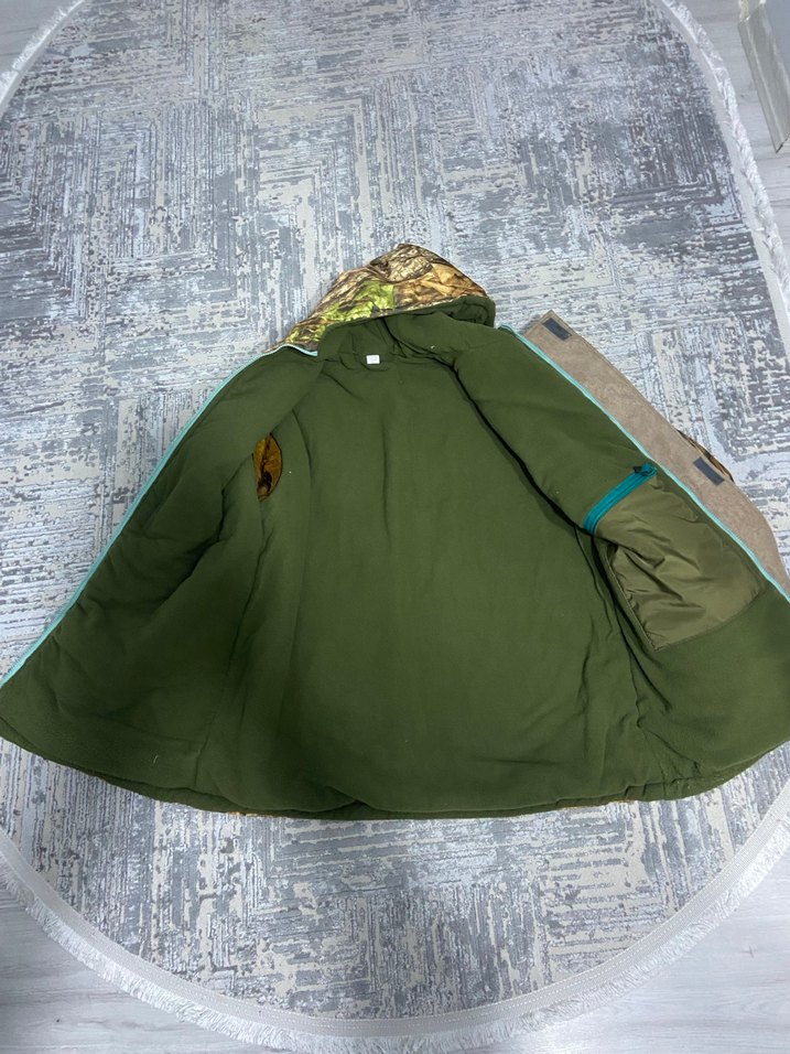 Kahverengi Kamuflaj Erkek Kapüşonlu mont - Görsel 3