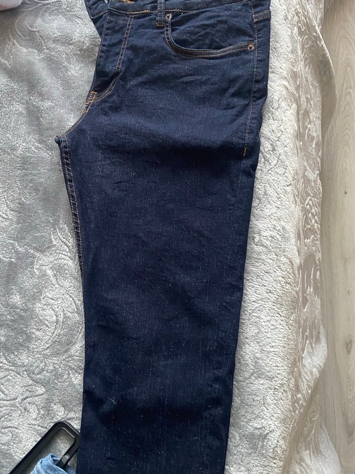 Erkek Lacivert Denim Pantolon - Görsel 4