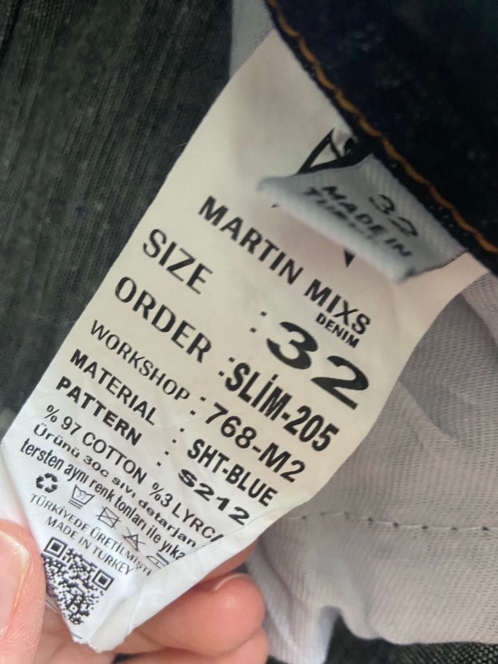 Erkek Lacivert Denim Pantolon - Görsel 3