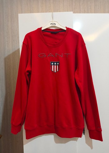 Gant Kirmizi Bisiklet Yaka Sweatshirt