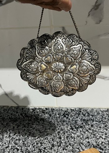 2K Vintage Gumus Kalpli Asma Dekor