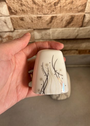 Beyaz Gri Desenli Baharatlık Seti - Görsel 5