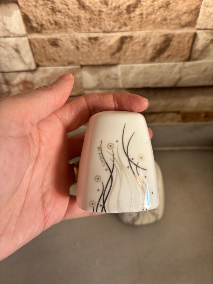 Beyaz Gri Desenli Baharatlık Seti - Görsel 5