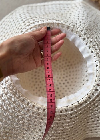 Nakışlı Beyaz Örgü Bohem Kadın Pareo ve şapka - Görsel 5