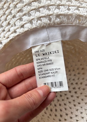 Nakışlı Beyaz Örgü Bohem Kadın Pareo ve şapka - Görsel 4