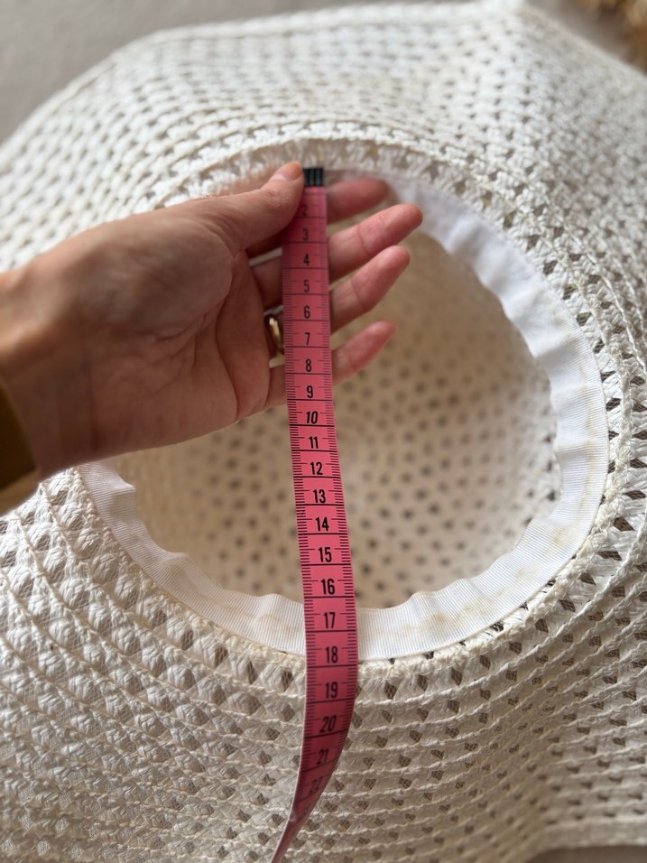 Nakışlı Beyaz Örgü Bohem Kadın Pareo ve şapka - Görsel 5