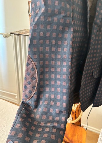 Bordo Kareli Erkek Ofis Takımı - Görsel 2