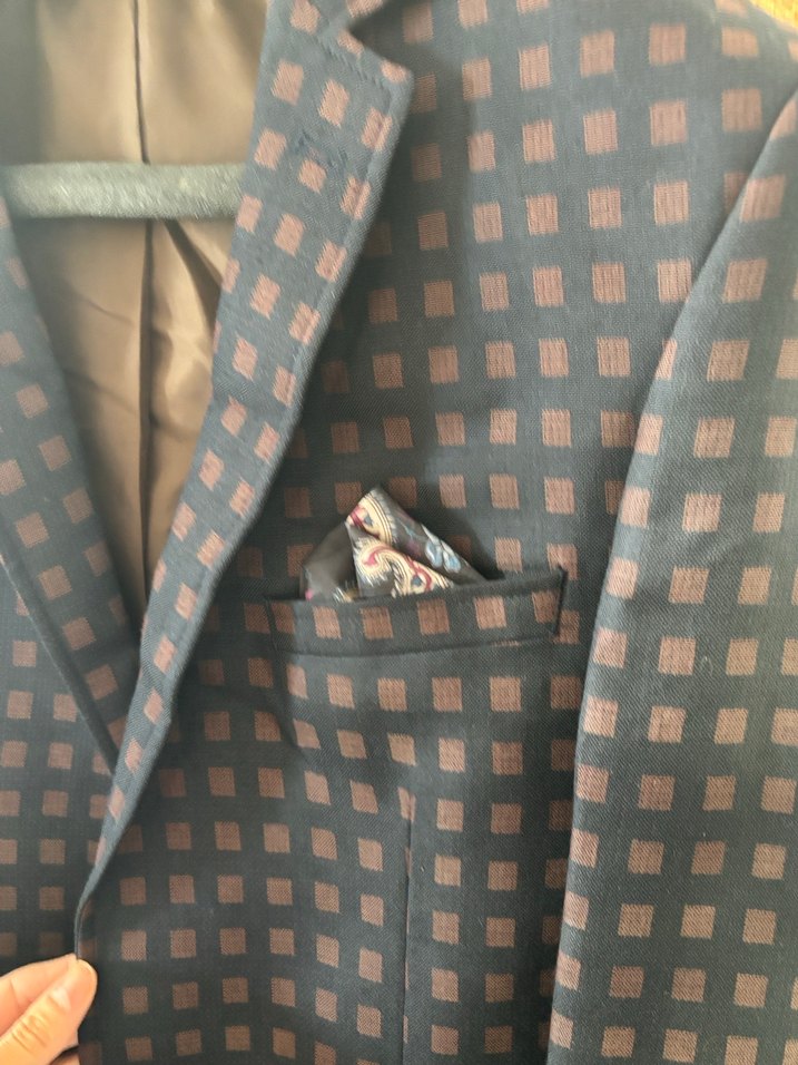 Bordo Kareli Erkek Ofis Takımı - Görsel 3